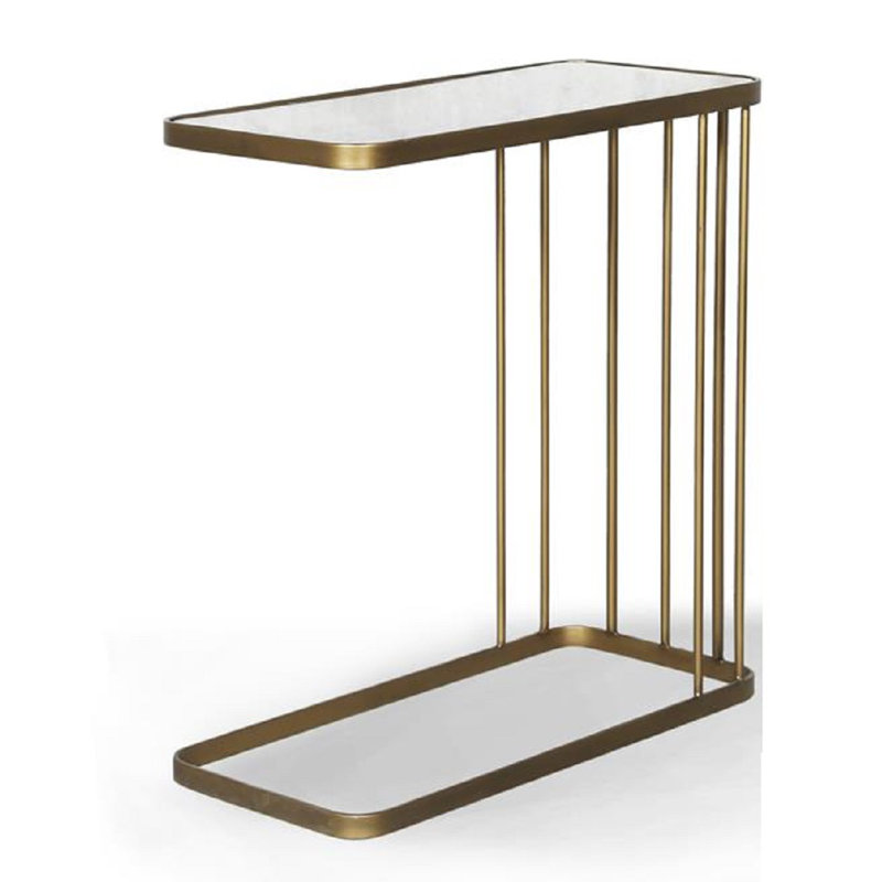 Mercer41 Stansel Glass Top Frame C End Table Wayfair